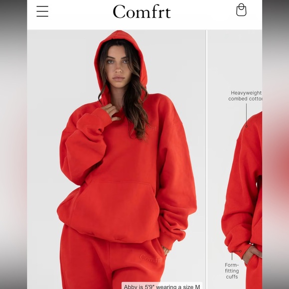 COMFRT Red Tracksuit BRAND NEW - Picture 7 of 8